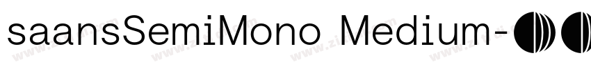 saansSemiMono Medium字体转换